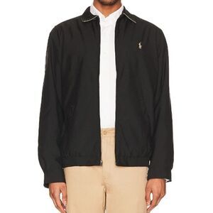 Polo by Ralph Lauren Black Harrington Club Windbreaker Jacket Men's Sz. XL